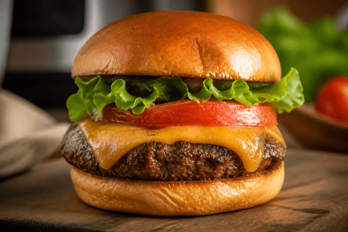 Air Fryer Burgers