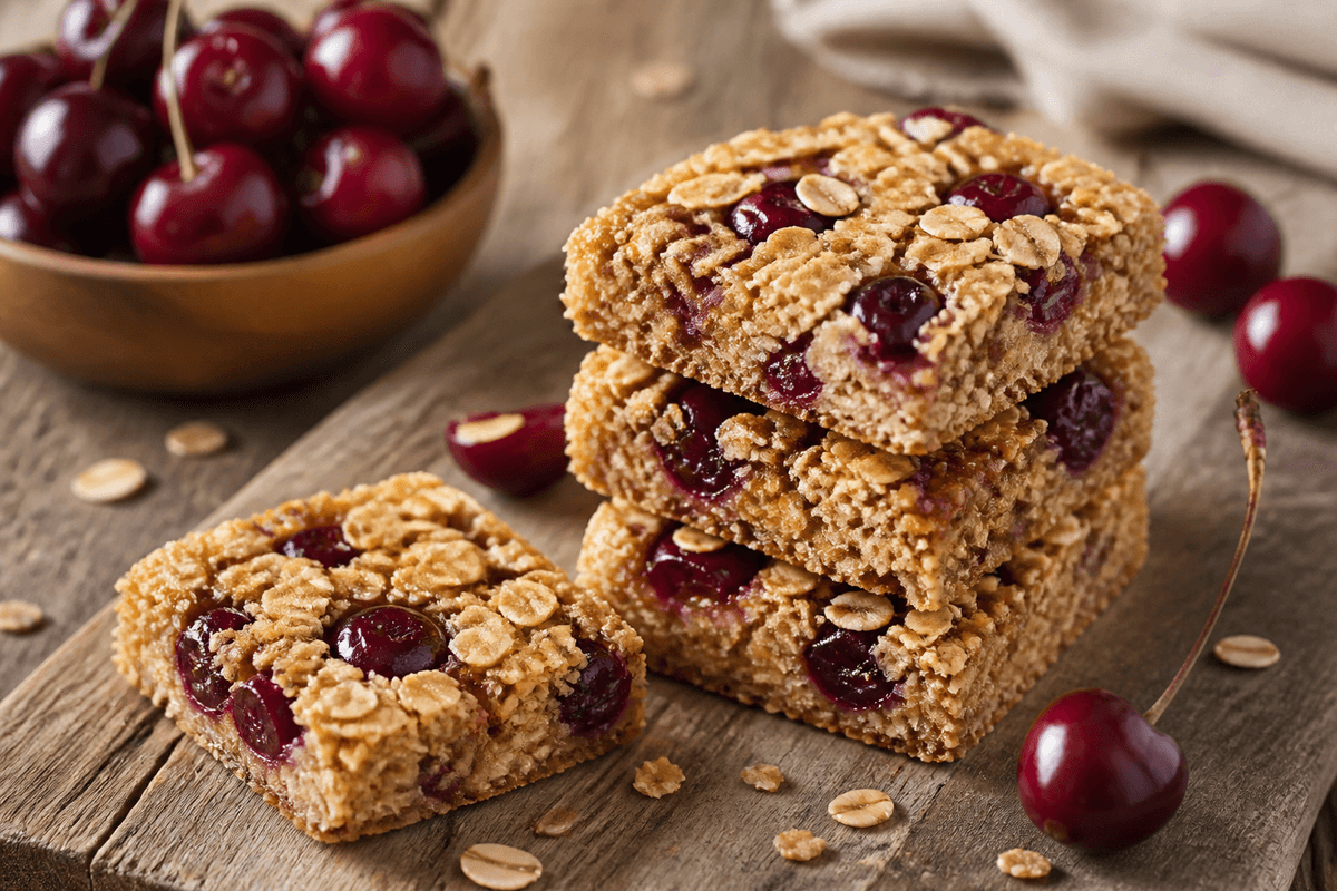 Air Fryer Cherry Oat Bars