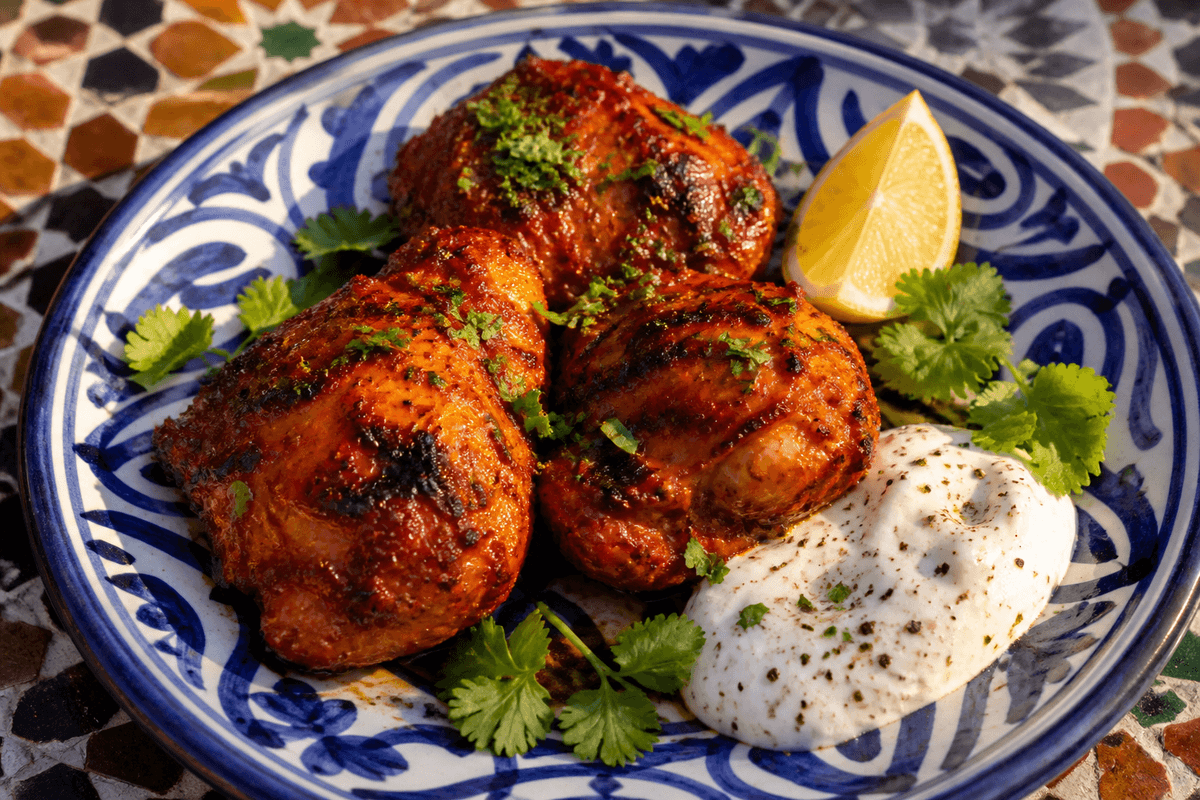 Air Fryer Moroccan Harissa Chicken