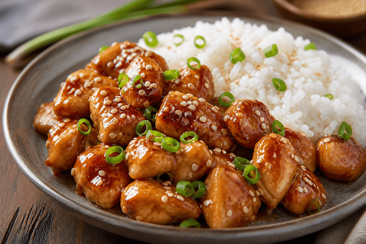 Air Fryer Honey Garlic Chicken Bites