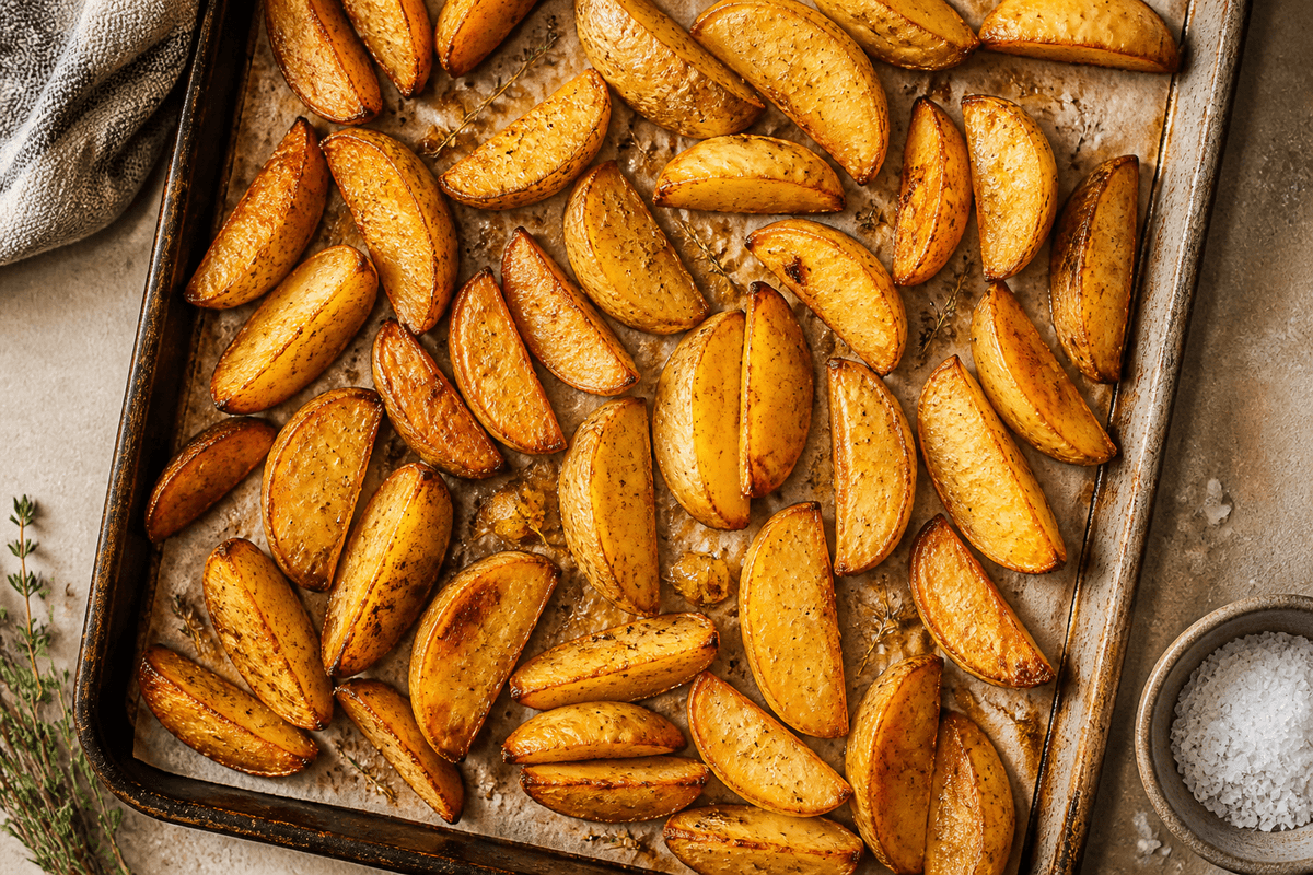 Air Fryer Klyftpotatis