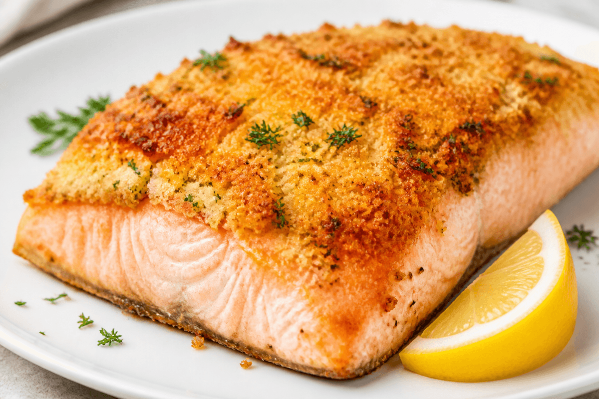 Air Fryer Panko Salmon
