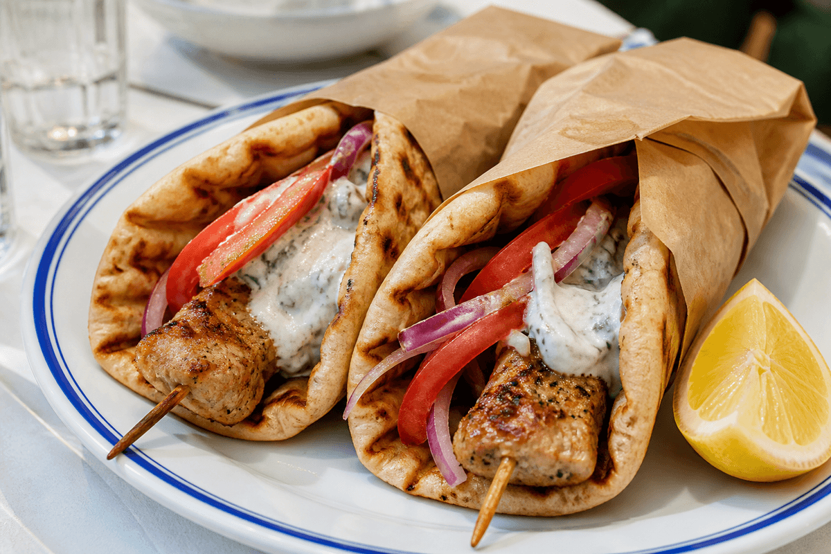 Air Fryer Greek Pork Souvlaki