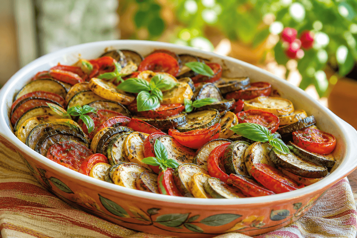 Air Fryer French Ratatouille Vegetables