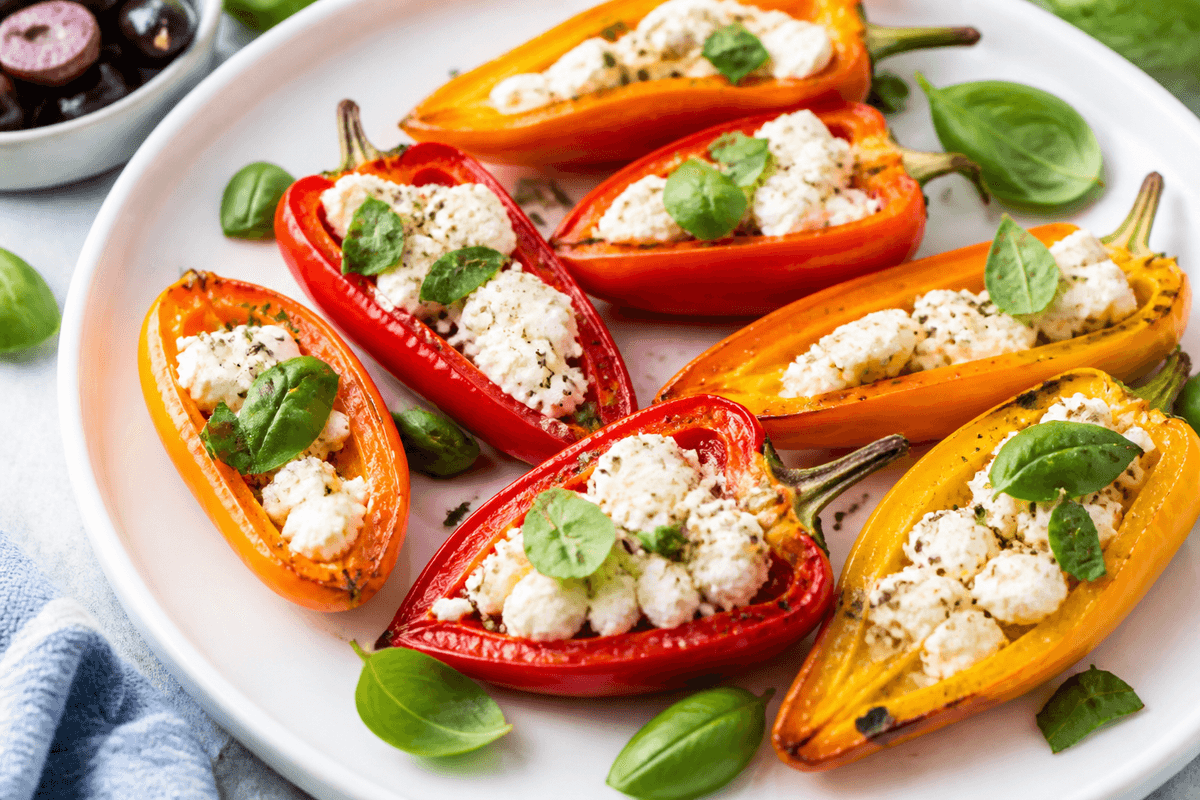 Air Fryer Stuffed Mini Peppers